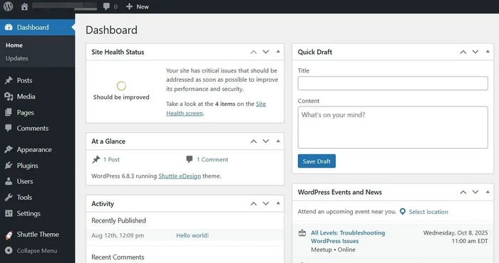 Wordpress-Ease of Use