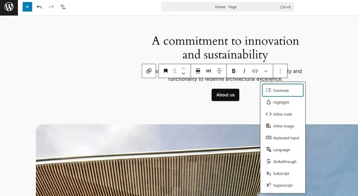 Wordpress-Flexibility